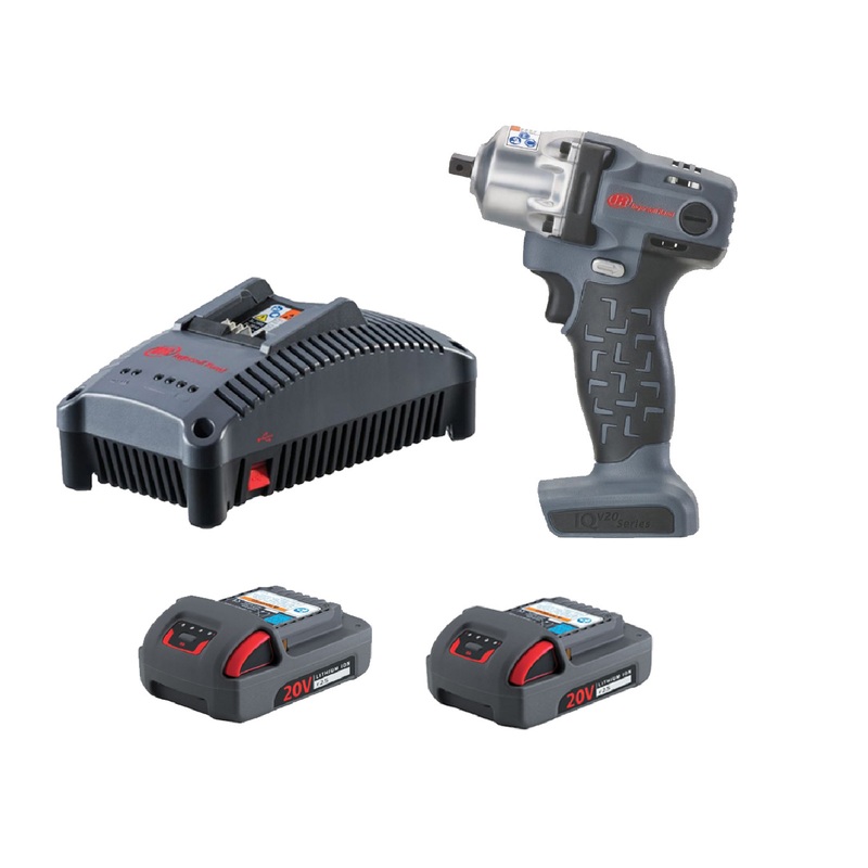 Ingersoll Rand W5111-K22 1/4" 20 Volt Mid Impact Kit with 2 Batteries 2.5AH