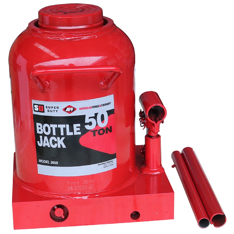 American Forge & Foundry 3650 50-Ton Super Duty Bottle Jack - Welded