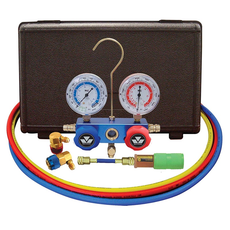 Mastercool 89660-UV Aluminum Manifold And Dye Injector Package