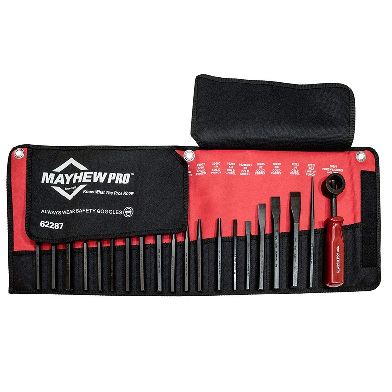 Mayhew 62287 20 Piece Pro Series Punch and Chisel Set