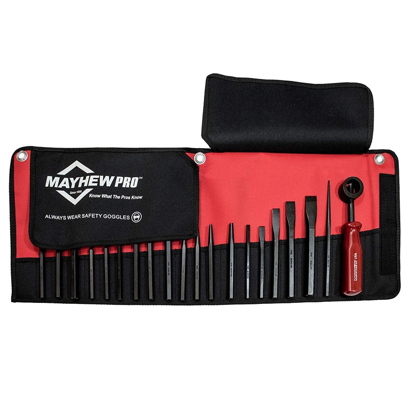 Mayhew 66287 20 Piece Punch And Chisel Set