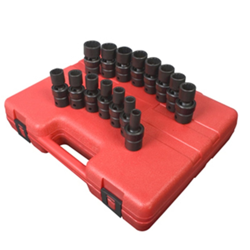 Sunex 2855 12 Point Universal Metric Impact Socket Set 1/2" Drive