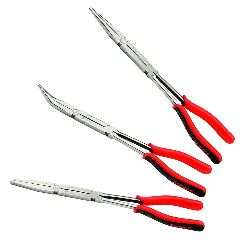 Sunex 3608V 3 Piece Long Reach Compound Pliers Set