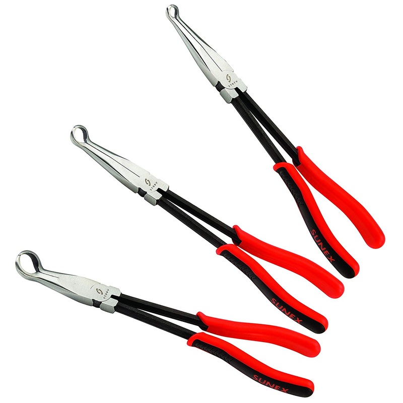 Sunex 3703V 3 Piece 11" Hose Gripper Pliers Set