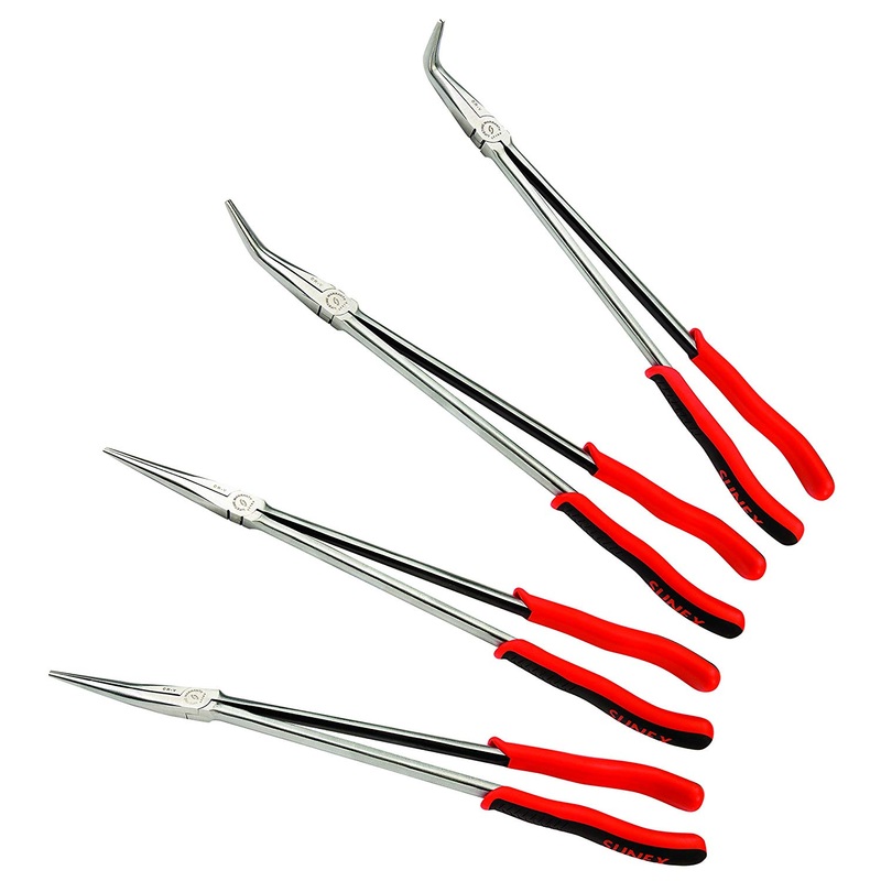 Sunex 3706V 4 Piece 16" Long Reach Pliers Set