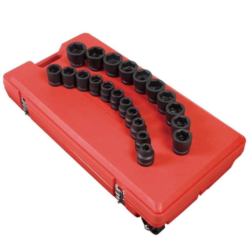 Sunex 5692 21-Piece Shallow SAE Impact Socket Set 1" Drive