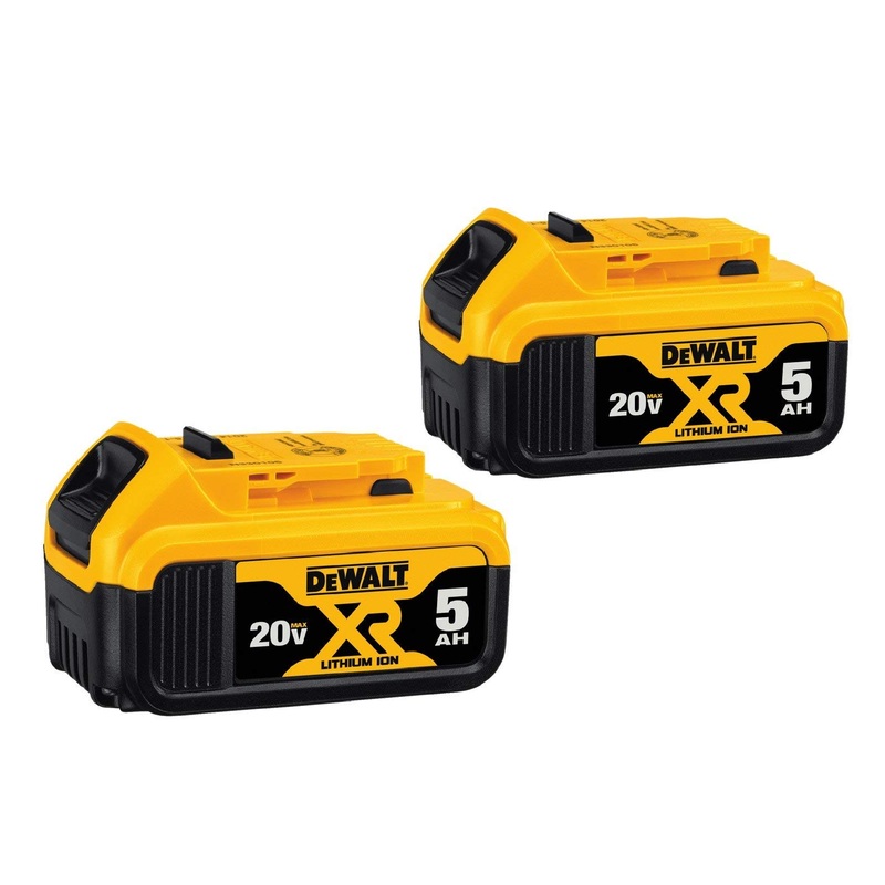 Dewalt DCB205-2 20 Volt Max XR Li-Ion 5.0ah Battery - 2 Pack