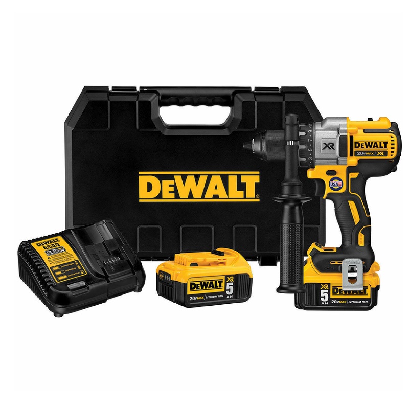 Dewalt DCD991P2 20 Volt Max XR Brushless 3-Speed Drill / Driver Kit (5.0 Ah)