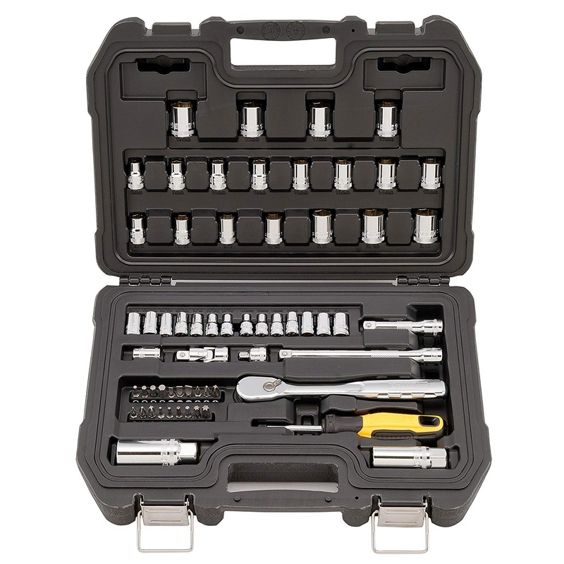 Dewalt DWMT19257 61-Piece 6-Point Combination Socket Set - 1/4" and 3/8" Drive