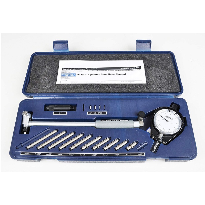 Fowler 52-646-300 Deluxe Cylinder 2" - 6" Bore Gage