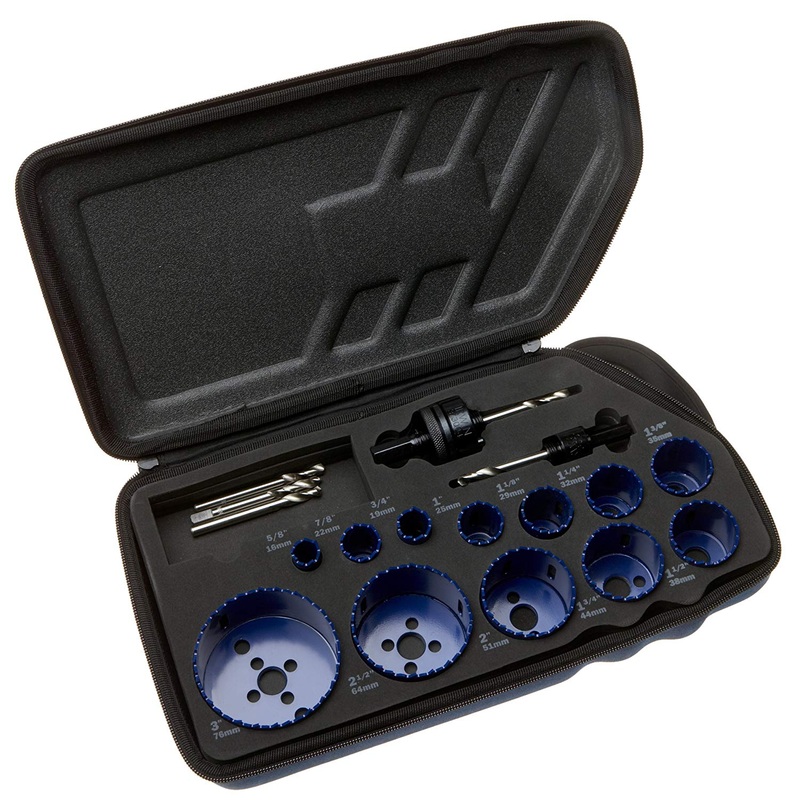 Irwin 3073004 17 Piece Marathon Hole Saw Kit