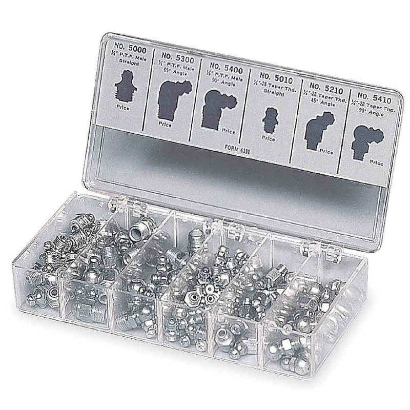 Lincoln Industrial 5469 100 Piece Grease Fitting Assortment