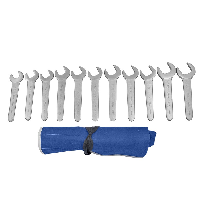 Martin Sprocket & Gear SW11KM 11 Piece Metric Chrome Service Wrench Set