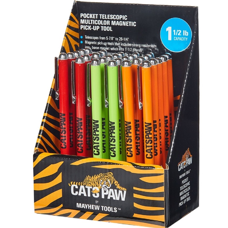 Cats Paw 17965 30 Piece Small Magnetic Pick-Up Tool Display