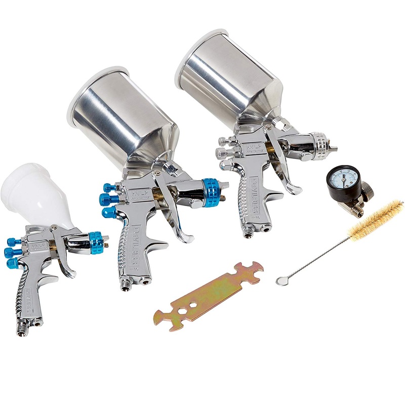 DeVilbiss 802789 StartingLine Spray Gun Kit - 3 Guns