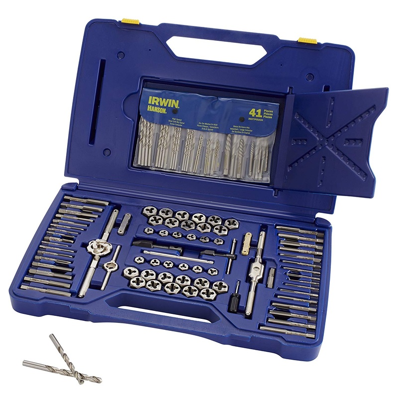 Irwin 26377 Tap & Die & Drill Bit 117-Piece Deluxe Set