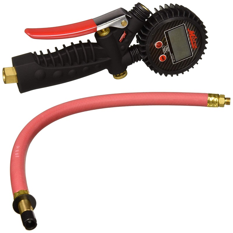 Milton S-574D Pro Digital Pistol Grip Inflator Gauge Straight Chuck And 15" Hose - 255 PSI