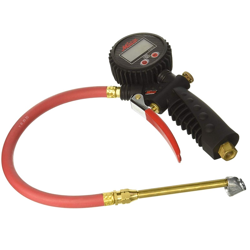 Milton S-576D Pro Digital Pistol Grip Inflator Gauge Dual Head Chuck And 15" Hose - 255 PSI