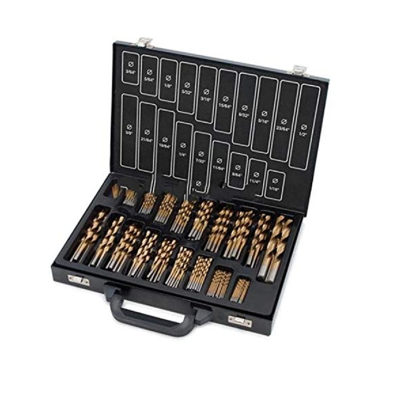 Titan Tools 11170 170-Piece Titanium Coated Drill Bit Box