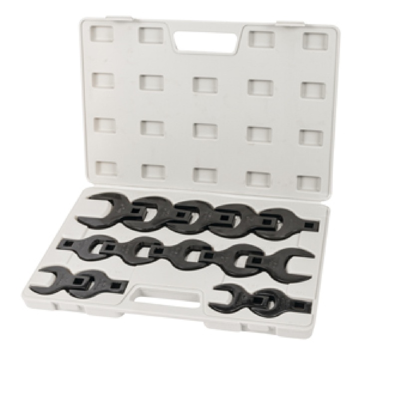 Titan Tools 17298 14-Piece 1/2" Drive Jumbo SAE Crowsfoot Wrench Set