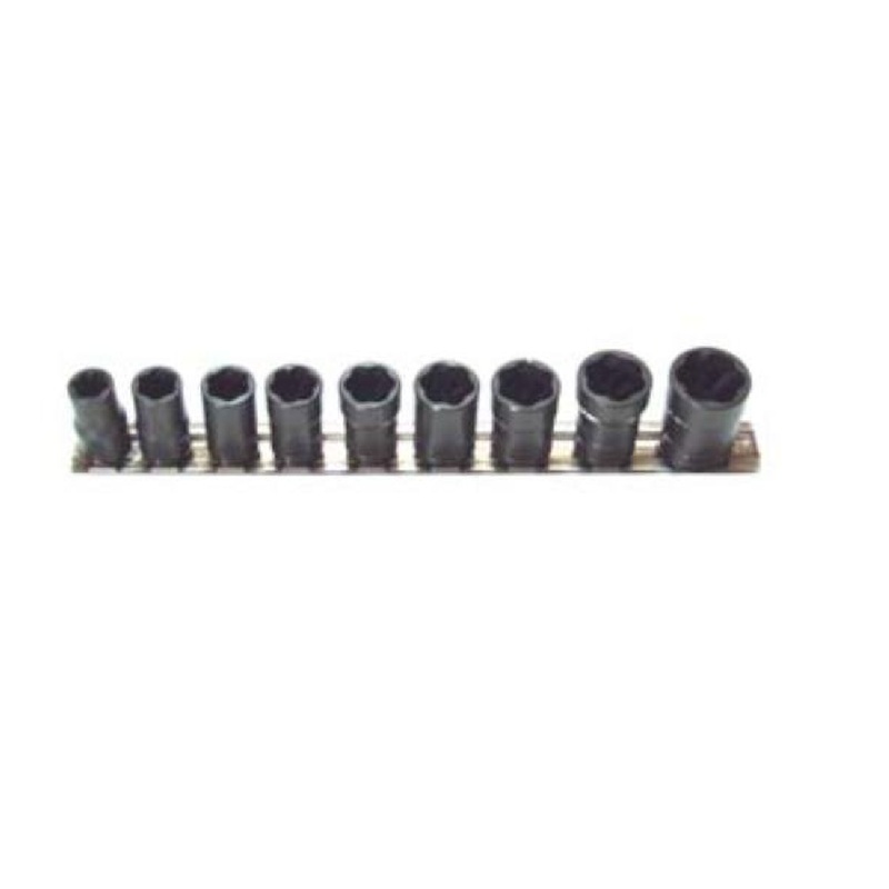 Turboscket TSMS3809B 9-Piece 3/8" Drive Metric Turbosocket Set