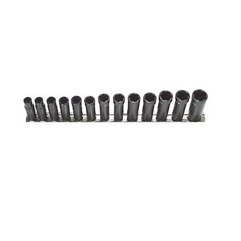 Turbosocket TSCS3813B 13 Piece 3/8" Drive Shallow Turbo Socket Set - SAE and Metric