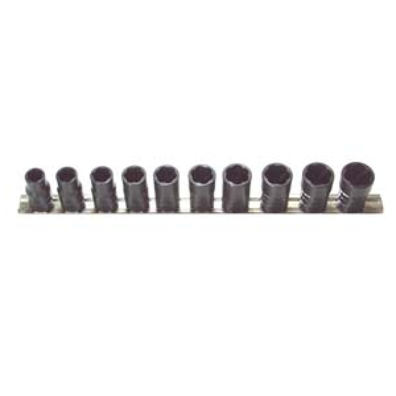 Turbosocket TSMS5010B 10-Piece 1/2" Drive Metric Turbo Socket Set