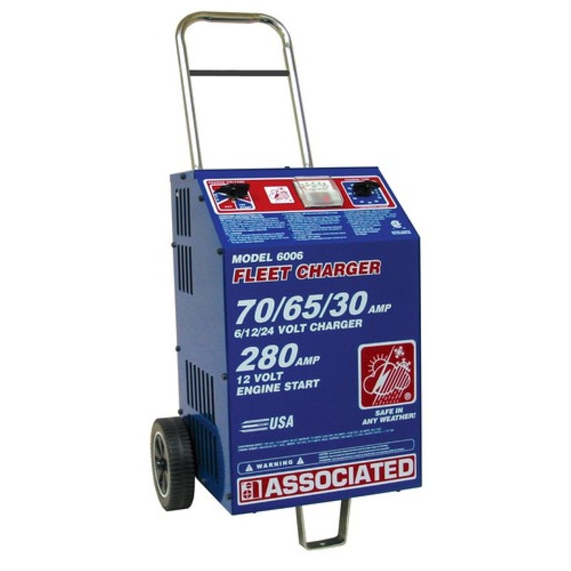 Associated Equipment 6006AGM 6/12/24V 70/65/30A HD Flooded Fleet Battery Charger