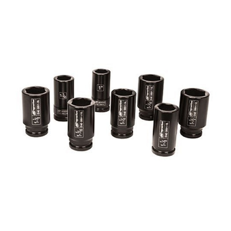 Ingersoll Rand SK6H8L 8 Piece 3/4" Drive SAE Deep Socket Set