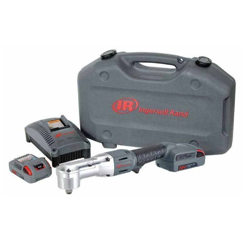 Ingersoll Rand W5350-K22 1/2" 20 Volt Right Angle Impact Kit with 2 Batteries 2.5AH