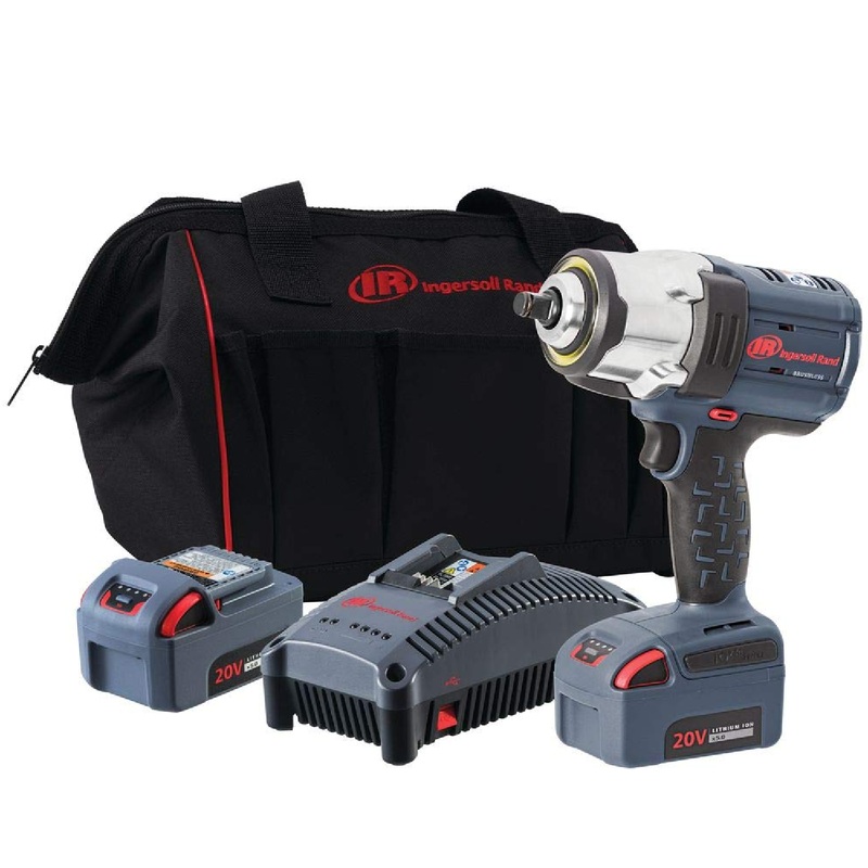 Ingersoll Rand W7152-K22 1/2" Drive 20-Volt Cordless HD Impact Wrench (2 Battery Kit)