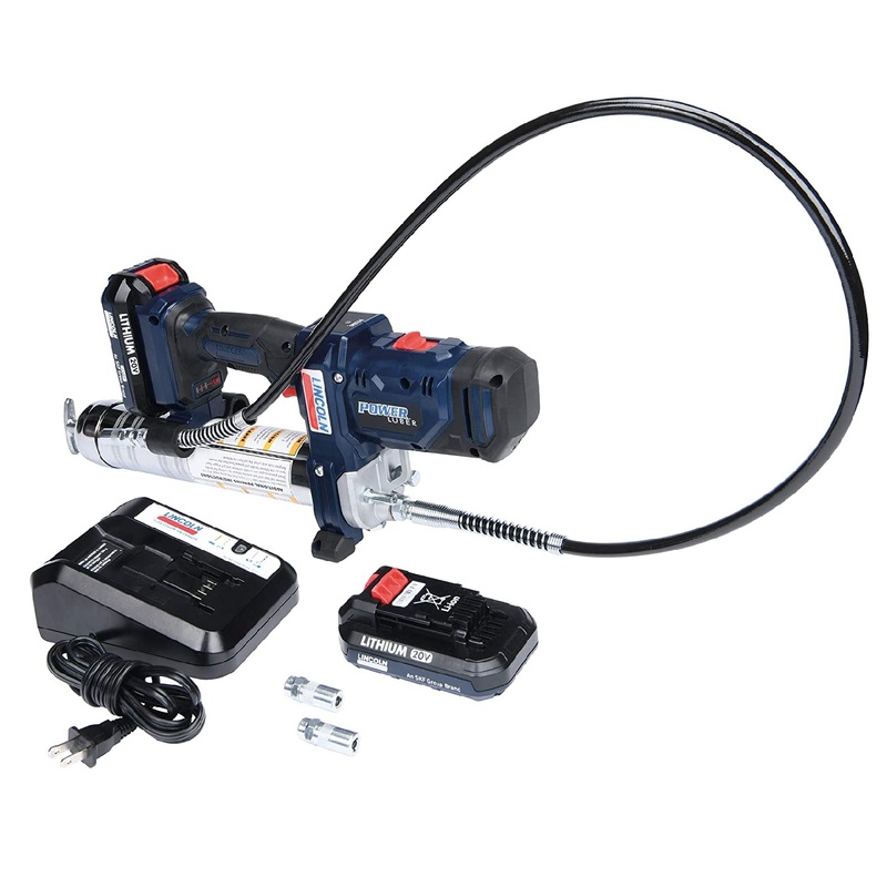 Lincoln Industrial 1888 2-Speed 20V Grease Gun Kit (2 Batteries)