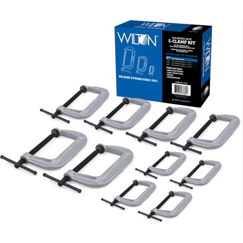 Wilton 11117 10-pc 140 Series C-Clamp Kit