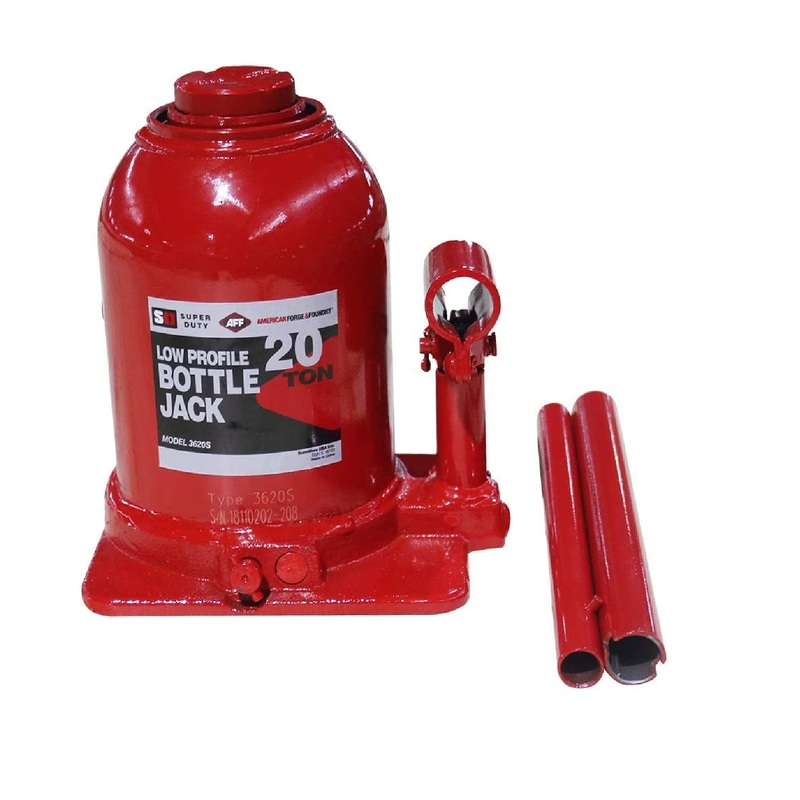 American Forge & Foundry 3620S 20 Ton Short Super Duty Welded Bottle Jack