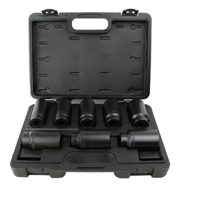 Cal-van 966 8 Piece 6-Point Front Axle Nut Socket Set