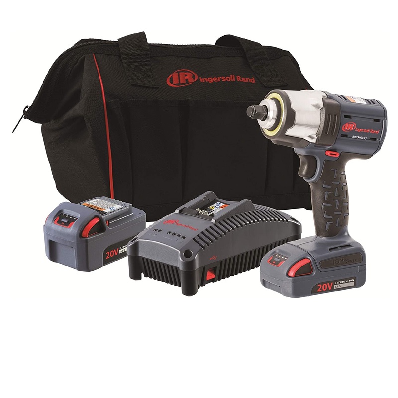 Ingersoll Rand W5153-K22 1/2" IQV 20V Cordless Impact Two Battery Kit