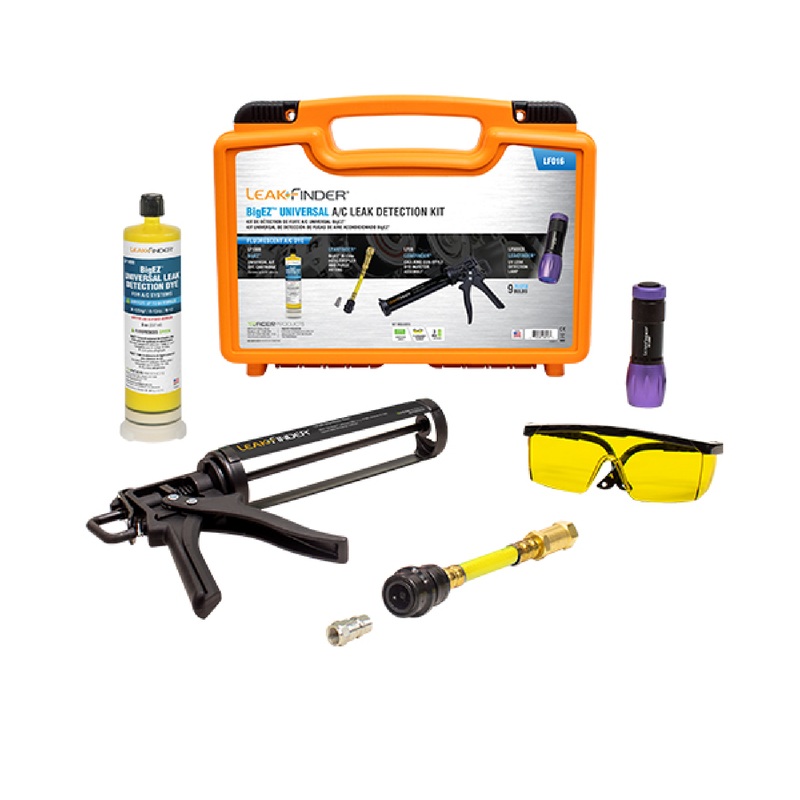 Leakfinder LF016 Universal Caulk-Gun Style AC Leak Finder Kit