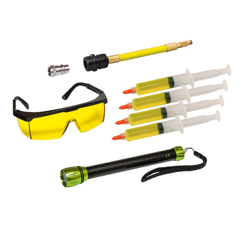 LEAKFINDER Solo-Shot LF040CS A/C Injection Kit Single Use Syringe Style