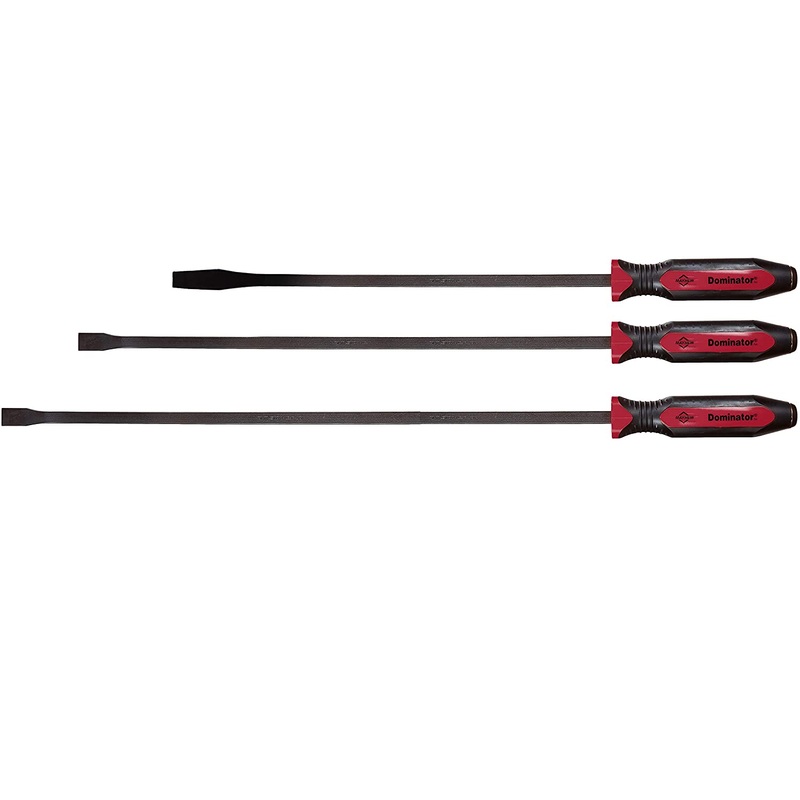 Mayhew Steel 14074 3 Piece Dominator Straight & Curved Pry Bar Set
