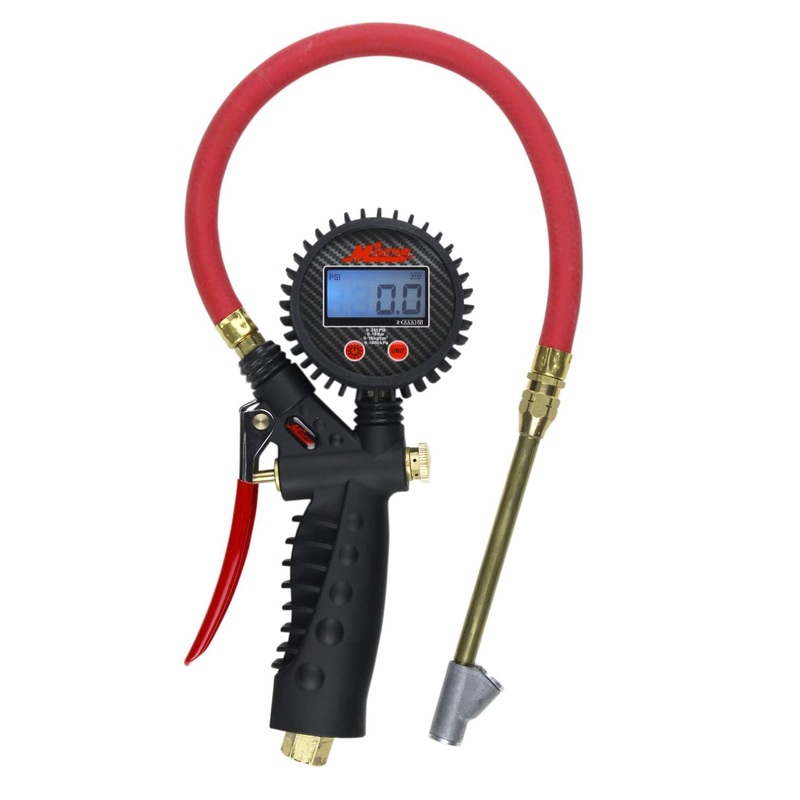 Milton S-577D Pro Digital Pistol Grip 255 PSI Inflator Gauge Straight
