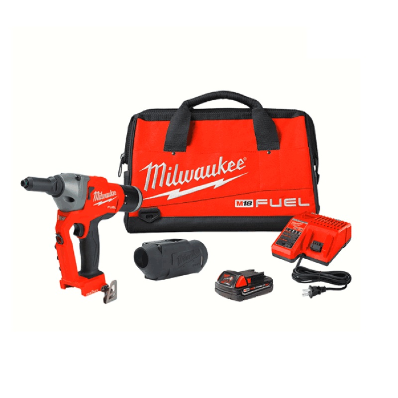 Milwaukee 2660-21CT M18 FUEL 1/4" Blind Rivet Tool with ONE-KEY Auto Kit