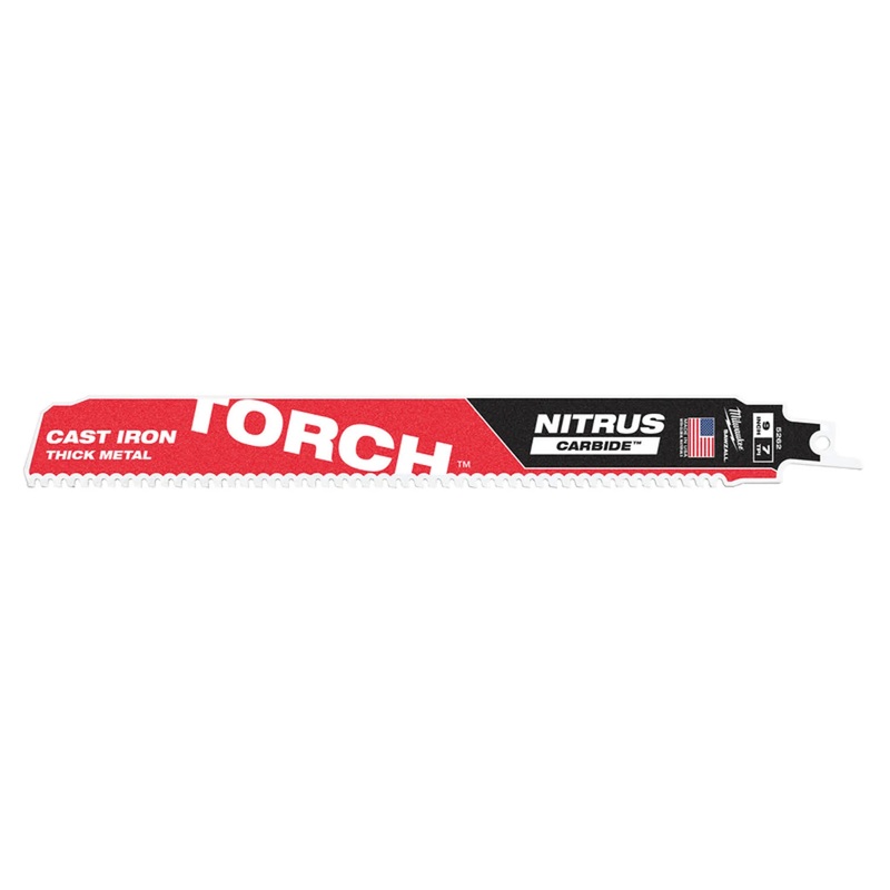 Milwaukee 48-00-5262 9" Sawsall Torch 7TPI Blade with Nitrus Carbide