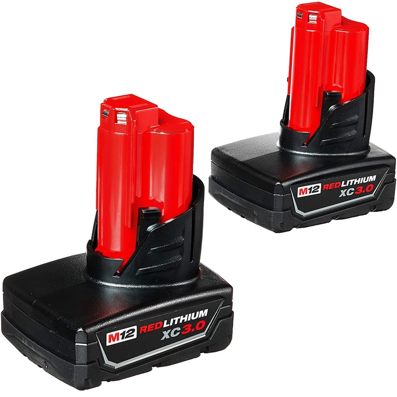 Milwaukee 48-11-2412 M12 REDLITHIUM XC3 Amp Battery Two Pack