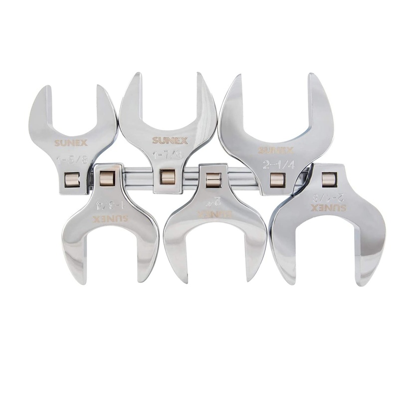 Sunex 9722A 6 Piece 1/2" Drive Jumbo Crowfoot Wrench Set