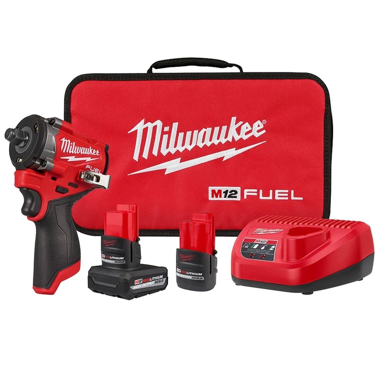 Milwaukee 2563-22 M12 Fuel Gen2 1/2" Stubby Impact Kit