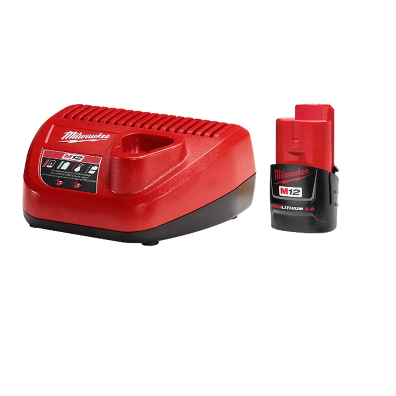 Milwaukee 48-59-2420 Battery/Charger Starter Kit M12