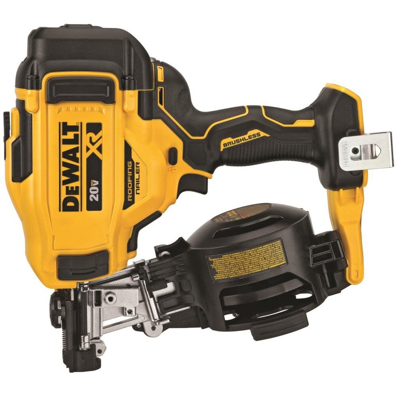 DEWALT 20V DCN45RNB MAX 15 Cordless Coil Roofing Nailer (Bare Tool)