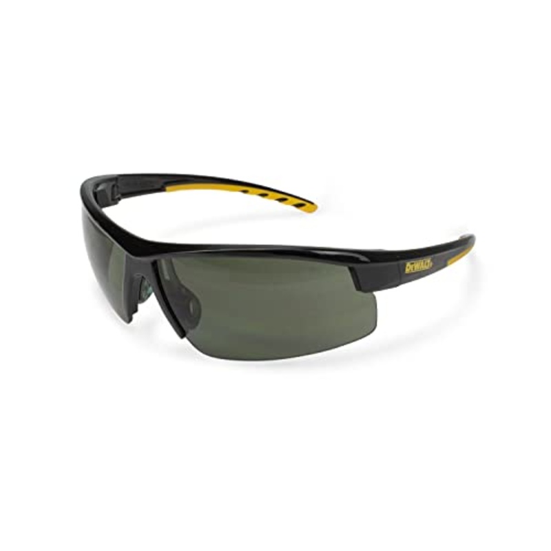 DEWALT DPG99 HDP Polarized Safety Glasses ANSI Z87.1+ Rated Protective Eyewear with Rubber Temples, Adjustable Nosepiece, Neck Cord & Carry Bag