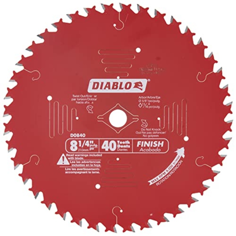Diablo 8-1/4" x 40-Teeth Finishing Saw Blade for Wood