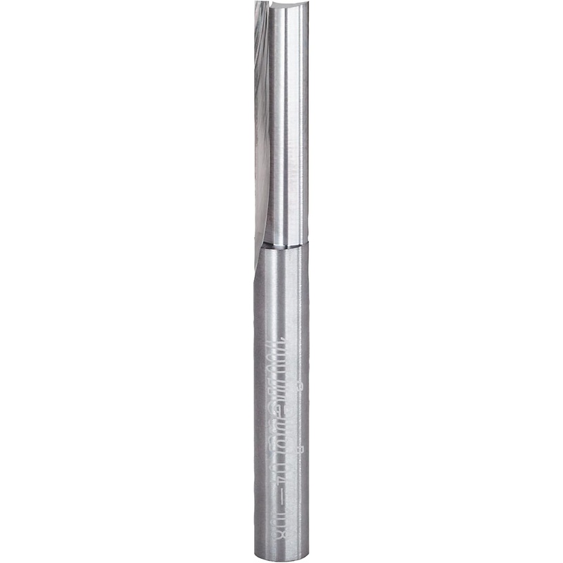Freud 04-108: 1/4" (Dia.) Double Flute Straight Bit, Pack of 1, Perma-shield Coating Red